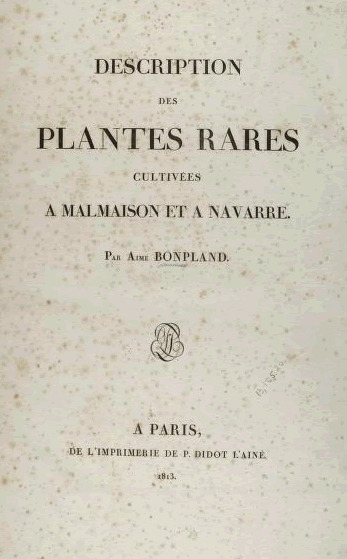 'Description des Plantes Rares cultivées a Malmaison et à Navarre'  photo