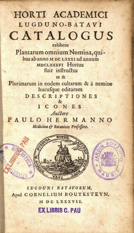 'Horti Academici Lugduno-Batavi Catalogus'  photo
