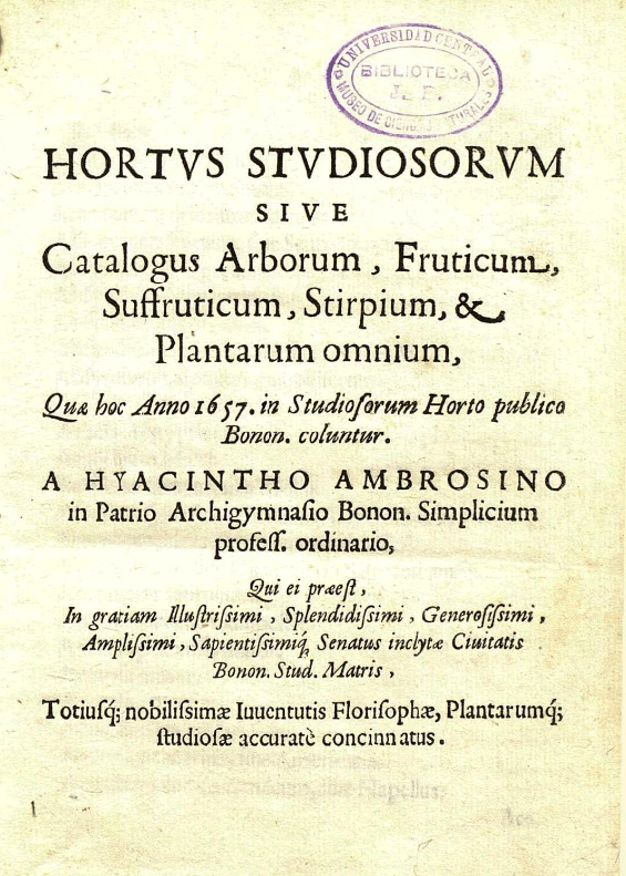 'Hortus Studiosorum Bononiae Consitus'  photo